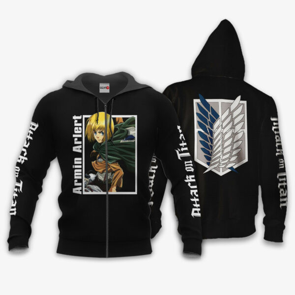 Armin Arlert Attack On Titan Anime 3k172 Cartoon 3d Hoodie Zip Hoodie 383