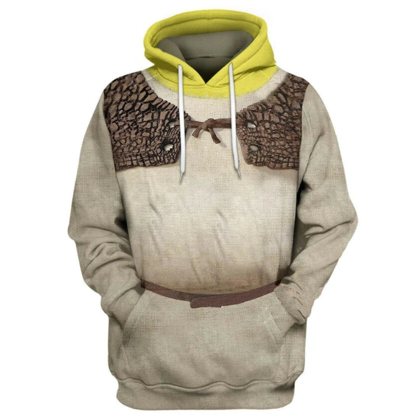 Shrek Cosplay 3d Hoodie Zip Hoodie