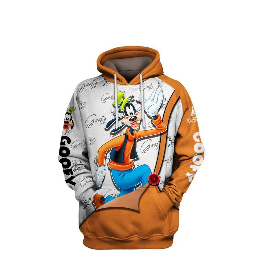 Lovely Goofy Cartoon, Goofy Signature Ver104 All Over Print Hoodie
