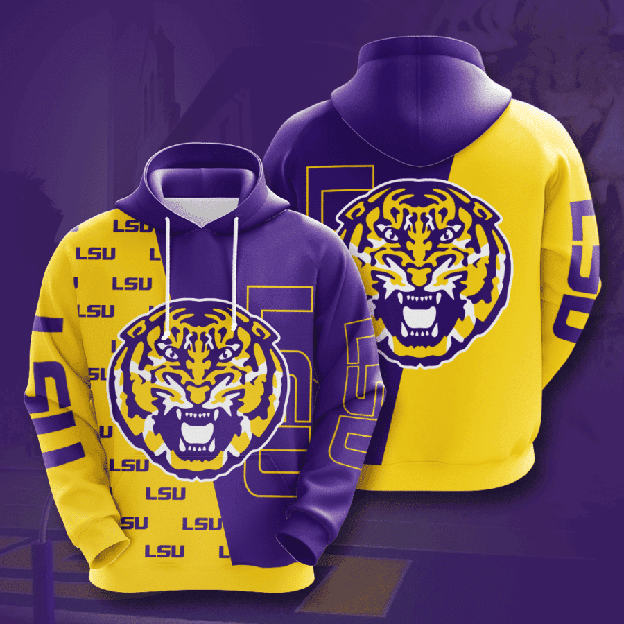 LSU 3D All Over Print Hoodie & Zip Hoodie