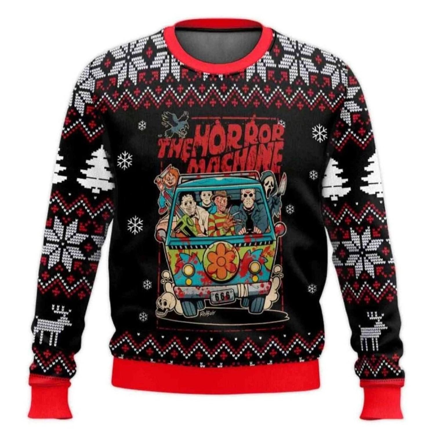 The Horror Machine Ugly Christmas Sweater
