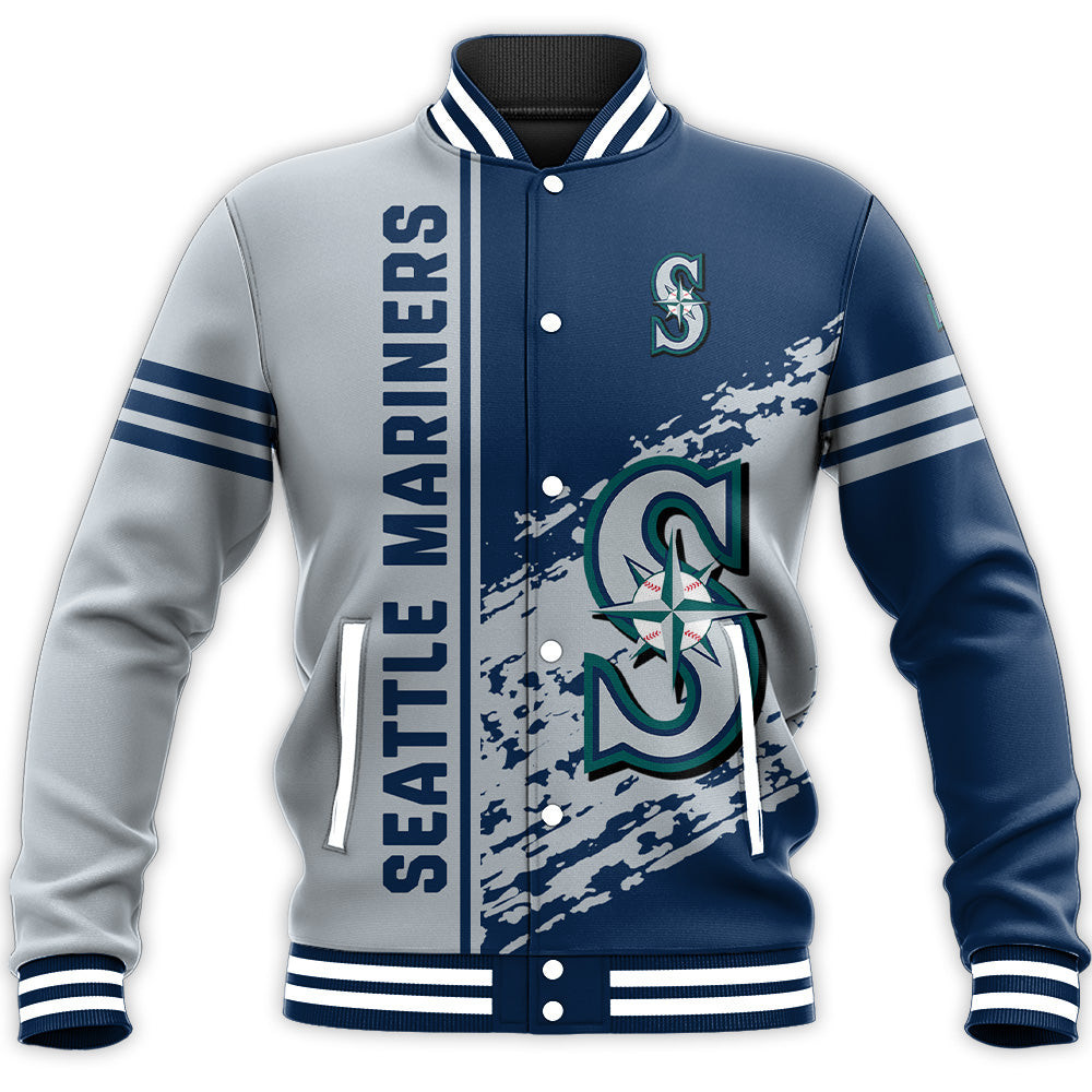 Seattle Mariners Quarter Style Baseball Jacket