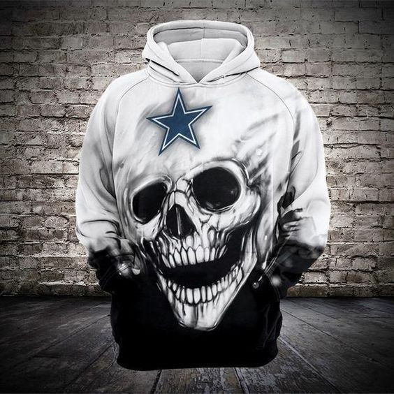 Cowboys Skull Star 3D All Over Print Hoodie & Zip Hoodie