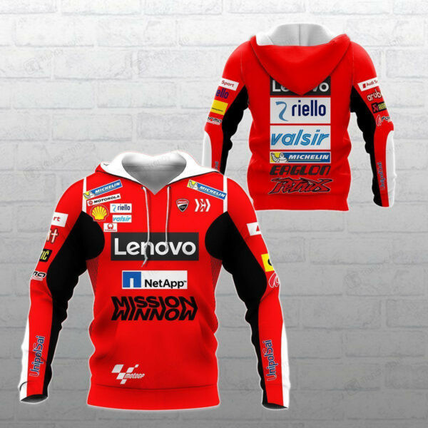 Ducati Racing Shirt 534, 3d Hoodie Zip Hoodie 1121