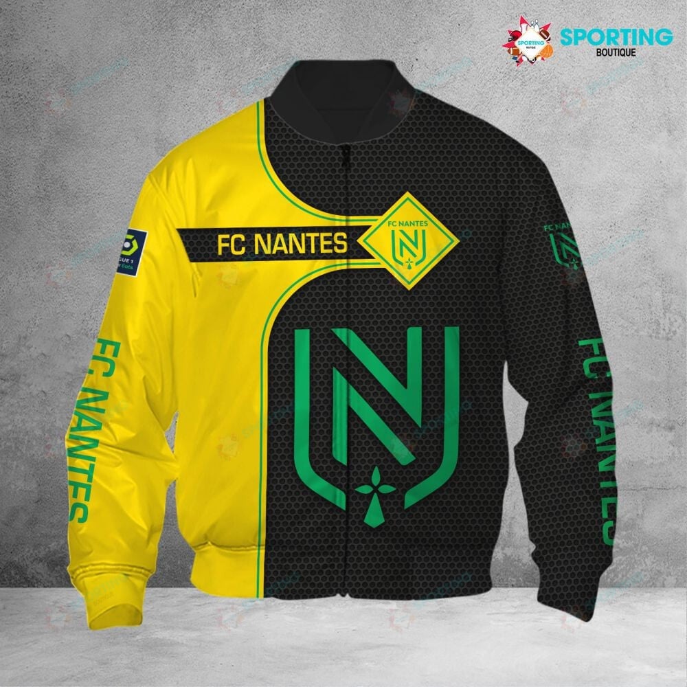 FC Nantes Yellow Black Bomber Jacket