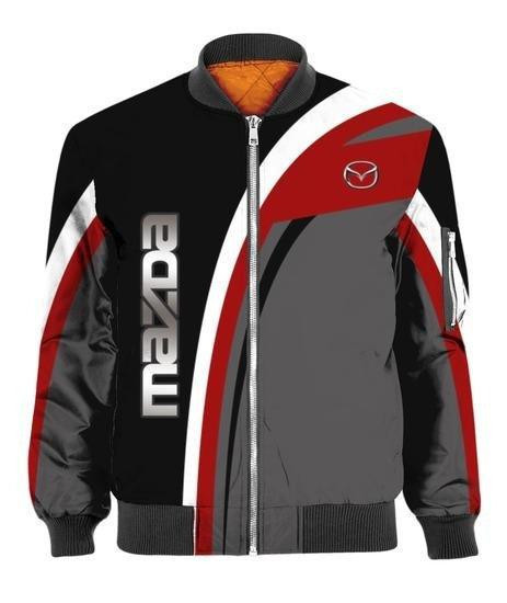 Mazda Mx-5 Miata Dark Gray Bomber Jacket