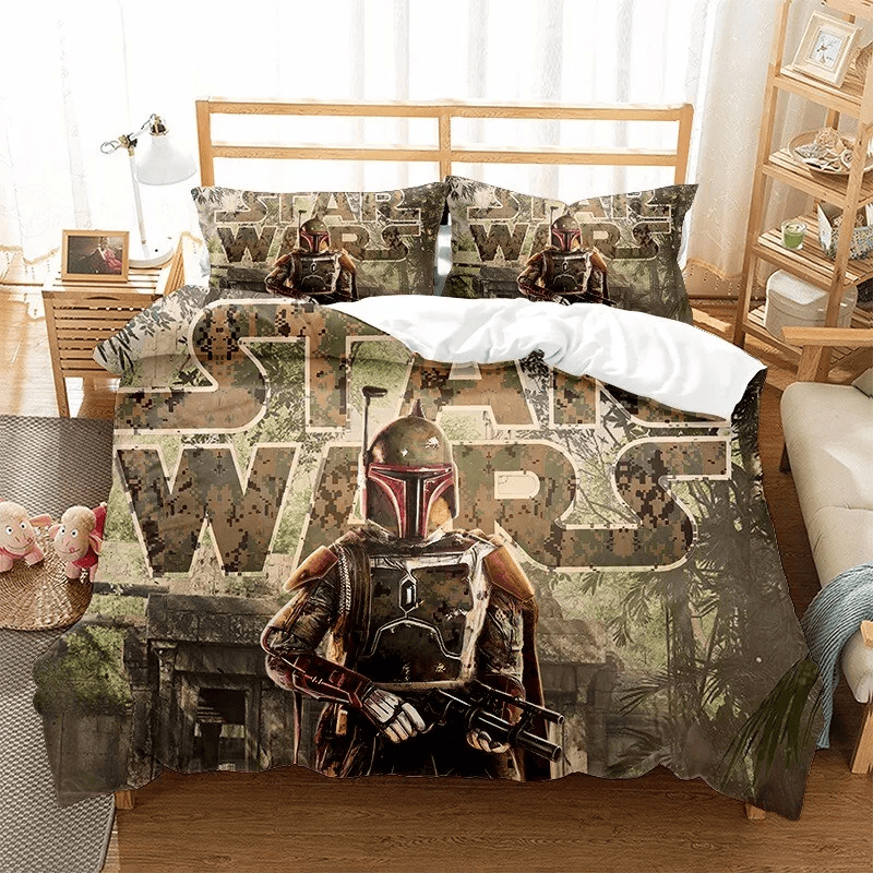 SW Bedding Set SW Boba Fett Vintage Style Duvet Covers