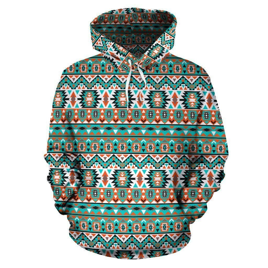 Indian Navajo Ethnic Themed Design Print 3D All Over Print Hoodie & Zip Hoodie