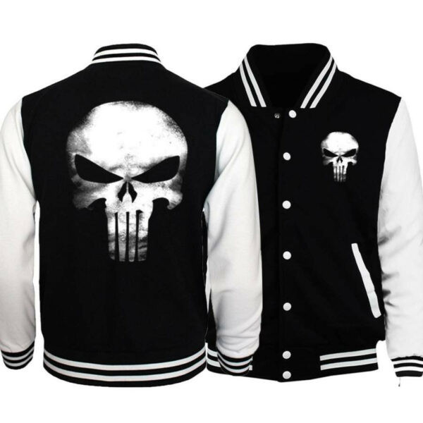 Skull ,the Punisher Anime Skull 1k629 Gift Lover Baseball Jacket 239