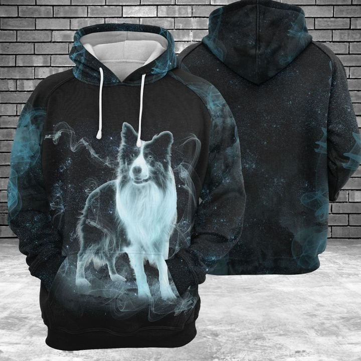 Border Collie Galaxy 3D All Over Print Hoodie & Zip Hoodie
