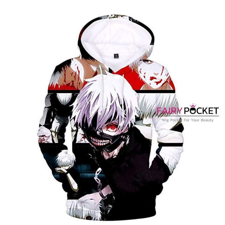 Tokyo Ghoul Ken Kaneki Black 3D All Over Print Hoodie & Zip Hoodie