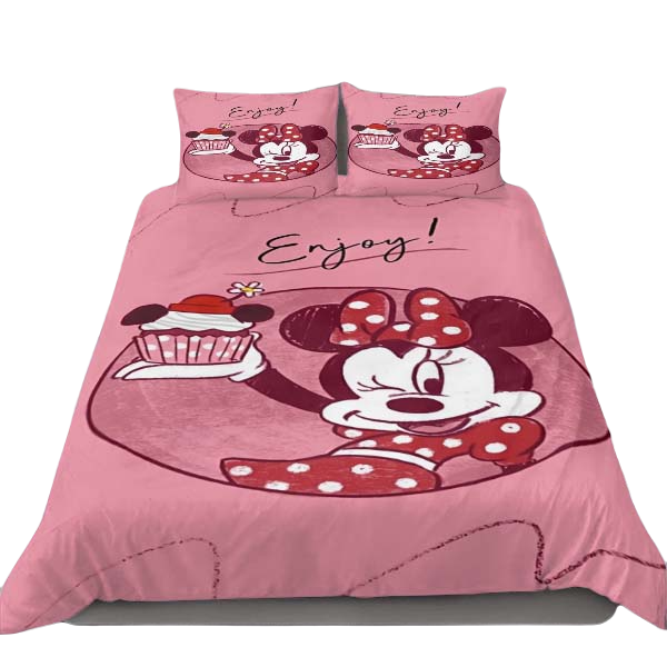 Minnie Bedding Set DN Minnie With Cupcake Enjoy Duvet Covers