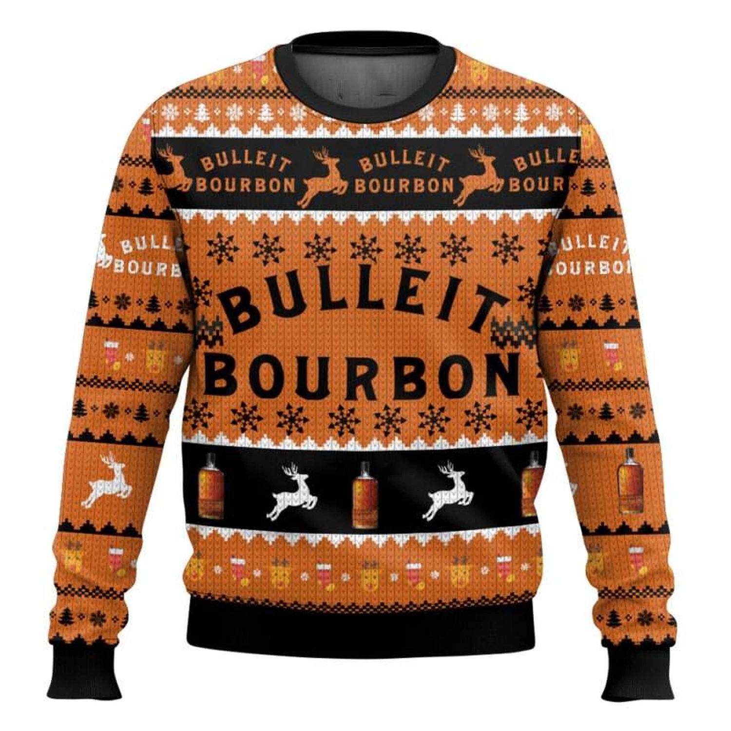 Bulleit Bourbon Ugly Christmas Sweater