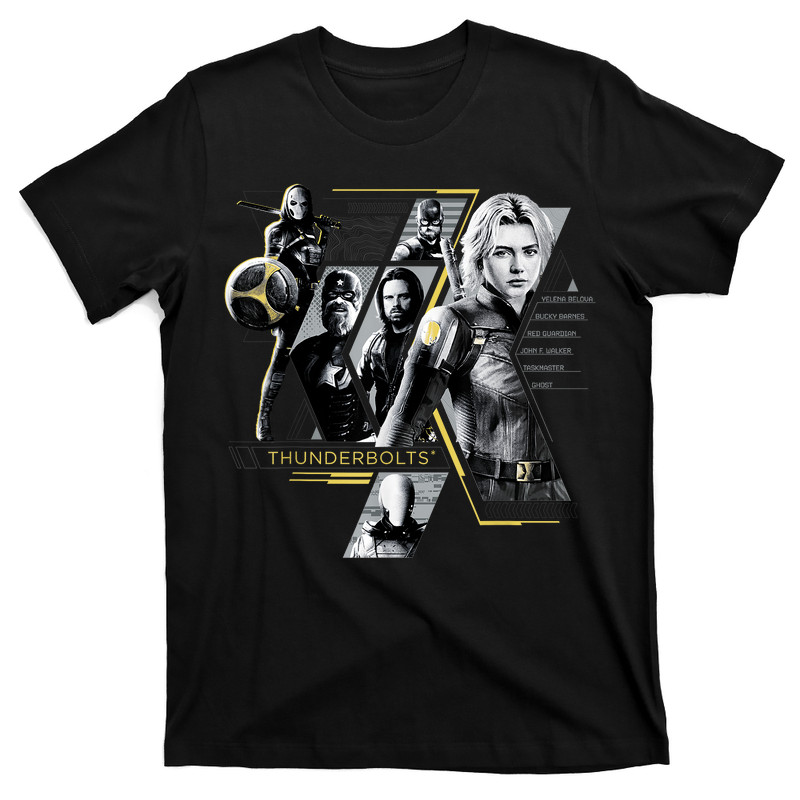 Thunderbolts Team Mission Roster T-Shirt
