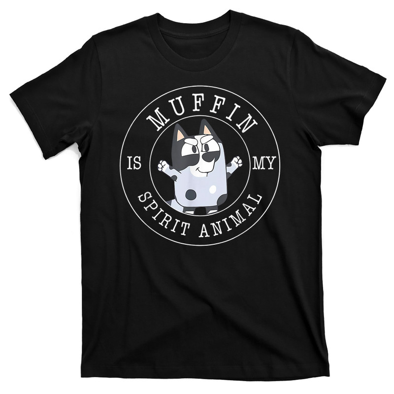 Muffin Is My Spirit Animal Blue Tan Heeler Grunge T-shirt