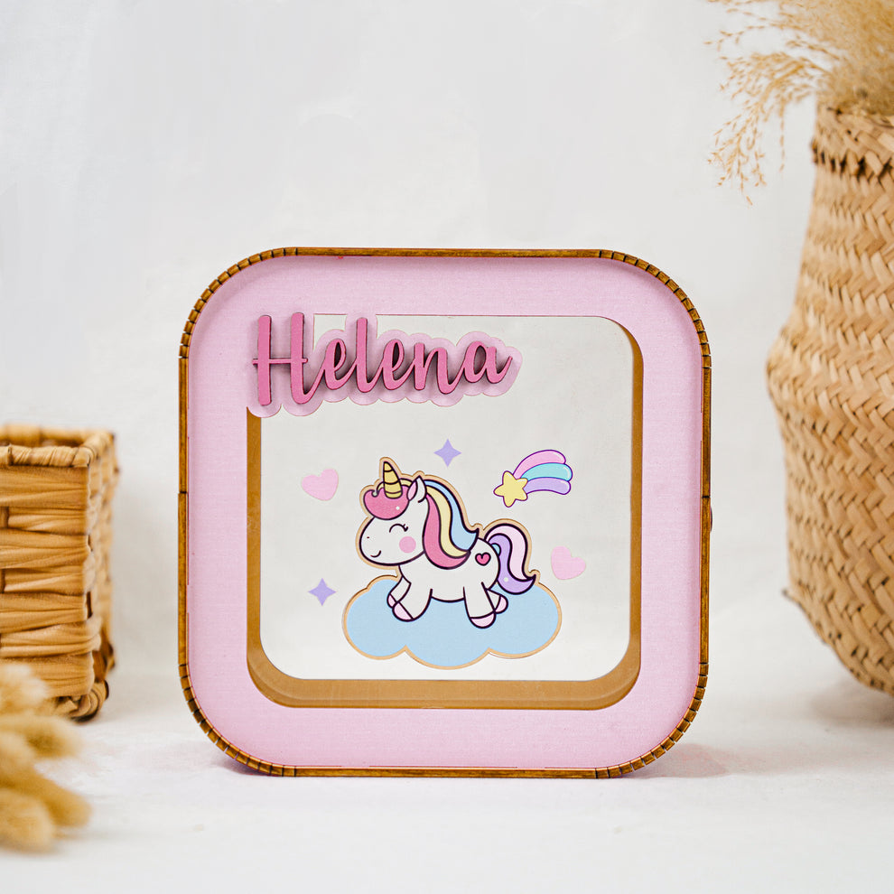 Personalized Wooden Piggy Banks, See Through Money Box